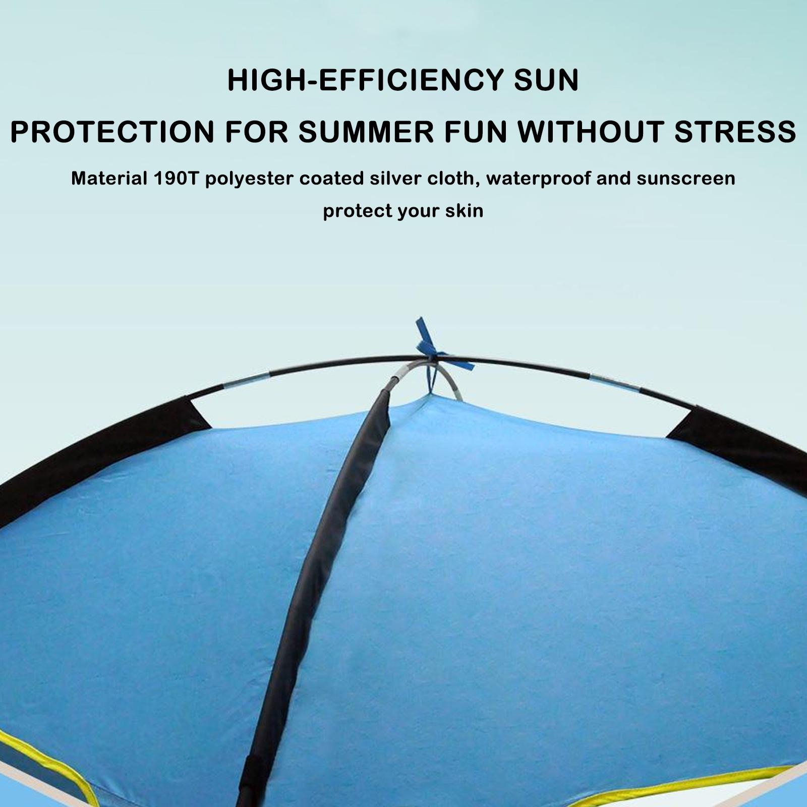 Cheap Goat Tents Large Beach Tent Sun Shelter Summer Sunscreen Rainproof Protectiont Model UV Shelters 2 Portable Travel Canopy Fishing Camp L8G9   